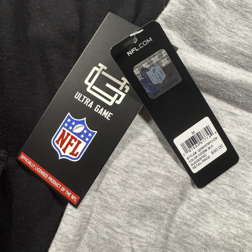 Cincinnati Bengals Full Zip Hoodie Men’s M Black Gray 2 Sided NFL Ultra Game New - Picture 6 of 14